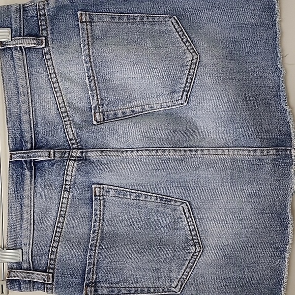 Frame Denim Skirts Women's Le Mini Raw Edge Denim Jean Skirt Size 27 - Picture 12 of 16